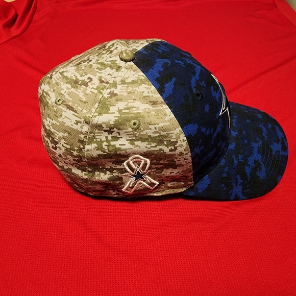 Dallas Cowboys 2015 Salute to Service Era 39Thirty Hat M/L Rare! - Picture 2 of 10